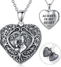 wholesale TOUPOP Mother Locket Necklace That Holds 2 Pictures Photos Keep Someone Near To You Sterling Silver Relationship Mother Heart Family Tree Of Life Locket Jewelry Mother's Day Christmas Gifts -undefined
