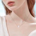 wholesale 14k White Gold Simple Freshwater Pearl Necklace-0-26