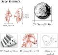 wholesale Rose Gold 925 Sterling Silver Unicorn Hoop Earrings for Women - Hypoallergenic and Adorable -0-4