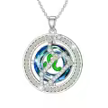 TOUPOP Sterling Silver Crystal Zodiac Necklace Constellation Pendant Gift-0-0