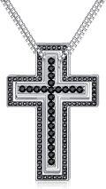wholesale 925 Sterling Silver CZ Cross Pendant Necklaces - Always Be With You for Family & Friends-0-1