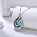 wholesale 925 Sterling Silver Abalone Shell Star of David Tree of Life Pendant Necklace for Women Gifts-0-1