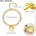 wholesale Gold 925 Sterling Silver Heart Photo Locket Charm Bracelet Wholesale for Women-0-14