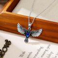 wholesale 925 Sterling Silver Birthstone Eagle Necklace for Women-0-5