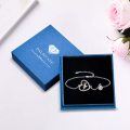 wholesale 925 Sterling Silver Heart Charm Bracelet Wholesale With Crystal Pendant And Rose Gold Accents-0-5