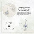 wholesale 925 Sterling Silver Blue Evil Eye Star of David Dangle Drop Leverback Earrings for Women Girls Gift Jewelry Accessories 3cm Long-0-3