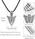 wholesale 925 Sterling Silver Arrowhead Pendant Necklace with Celtic Knot Design for Men & Women-0-5