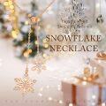 wholesale Rose Gold 925 Sterling Silver CZ Snowflake Earrings & Necklace Set - Winter s for Her-0-3