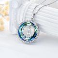 wholesale TOUPOP Necklace For Women Sterling Silver Alphabet A Initial Letter Pendant Necklace Birthday Christmas Jewlery Gifts For Women -0-2
