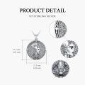 wholesale 925 Sterling Silver Nefertiti Profile Pendant With Sparkling Backdrop-0-2