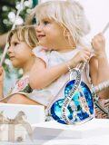 wholesale 925 Sterling Silver Blue Crystal Heart Pendant Necklace Gift for Sisters and Besties-0-5