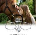 wholesale 925 Sterling Silver Horse Heart Birthstone Bracelet Jewelry Gift for Women-0-5