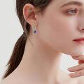 wholesale 925 Sterling Silver Drop Earrings Blue Moonstone Celtic Knot Platinum Plated For Women-0-48
