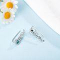 wholesale 925 Sterling Silver Turquoise Vintage Ear Climber Studs for Women-0-4