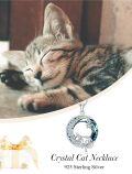 wholesale 925 Sterling Silver Celtic Moon Cat Pendant with Star Charm Necklace s for Women Mom Wife Girlfriend-0-2