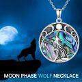 wholesale TOUPOP Dragon/phoenix/wolf Necklace For Women Abalone Shell Necklace Sterling Silver Pendant Necklace Oxidized Celtic Necklace Jewelry For Women Wife Mothers Day Anniversary Birthday Gifts -0-4