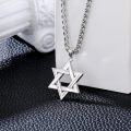 wholesale 925 Sterling Silver Star of David Pendant Necklace  for Men & Women-0-1