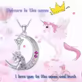 TOUPOP Sterling Silver Moon Initial Y Letter Pendant Necklace For Women-0-1