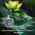 TOUPOP Sterling Silver Abalone Shell Heart Urn Locket For Ashes Pictures-0-3