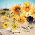 wholesale 925 Sterling Silver Yellow Gold Plated Sunflower Drop Earrings - Fashionable s for Her-0-5