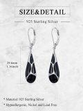 wholesale 925 Sterling Silver Blue Enamel Tear Drop Leverback Earrings for Women Gift Ideas-0-33