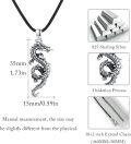 wholesale 925 Sterling Silver Dragon Pendant Necklaces for Men Women Valentines Day Gifts-0-5
