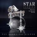 wholesale 925 Sterling Silver Compass Star Earrings Wholesale With Opal And Diamonds-0-5