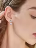 wholesale 925 Sterling Silver Tiger Cub Stud Earrings Wholesale for Girls and Women - Hypoallergenic s-0-3