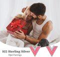wholesale Sterling Silver Opal V Shape Stud Earrings for Women Minimalist-0-21