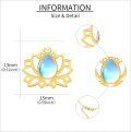 wholesale 14K Gold Opal Lotus Pendant Necklace for Women - Mothers Day s-0-4