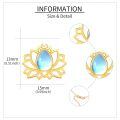 wholesale 14k Gold Opal Teardrop Pendant With Floral Design-0-4