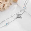 wholesale 925 Sterling Silver Celtic Knot Bracelet with Moonstone for Women Wicca Jewelry-0-4