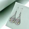 TOUPOP 925 Sterling Silver Owl Dangle Drop Earrings Jewelry Gifts-0-1