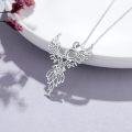 wholesale 925 Sterling Silver Celtic Knot Phoenix Bird Pendant Necklace-0-2