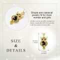 wholesale 925 Sterling Silver Black Onyx Filigree Owl Pendant Necklace for Women-0-4