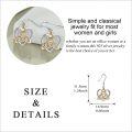 wholesale 925 Sterling Silver Celtic Knot Heart Dangle Earrings Gold and White Tone Irish Love Drop  for Women Girls 2 Pairs Set-0-2