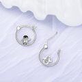 wholesale Silver Penguin Hoop Earrings for Women - 925 Sterling Silver s for Animal Lovers-0-2