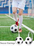 wholesale 925 Sterling Silver Soccer Ball Earrings-0-2