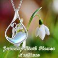 wholesale 925 Sterling Silver Mother of Pearl Floral Pendant Necklaces - Gifts for Her-0-23