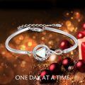 wholesale 925 Sterling Silver One Day At A Time Bracelet-0-10