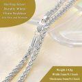 wholesale Sterling Silver Wheat Chain Necklace 3mm w Lobster Claw 16 24 for Women Men-0-3