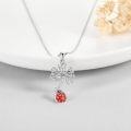 wholesale 925 Sterling Silver Snowflake Ladybug Pendant Necklace for Women Girls Mothers Day Gift-0-2