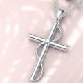 wholesale 925 Sterling Silver Cross Pendant With Zircon Accent-0-2
