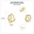 wholesale 14k Gold Mom Heart Pendant Necklace Cubic Zirconia Pave Chain Jewelry Gift-0-4