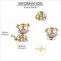 wholesale 14K Gold Tiger Shaped Stud Earrings 14K Gold Minimalist for Women Girls-0-3