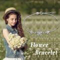 wholesale 925 Sterling Silver Daisy Flower Charm Anklet for Women-0-3
