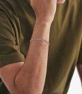 wholesale Sterling Silver 5mm Round Wheat Chain Bracelet for Men Women-0-1