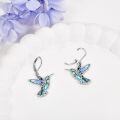wholesale 925 Sterling Silver Hummingbird Necklace Wholesale Turquoise Inlay-0-50