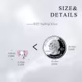 wholesale 925 Sterling Silver Elephant Pink Enamel Stud Earrings Hypoallergenic  for Girls and Women-0-3