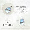 wholesale 925 Sterling Silver Blue Moonstone Vintage Filigree Oval Pendant Necklace -0-4